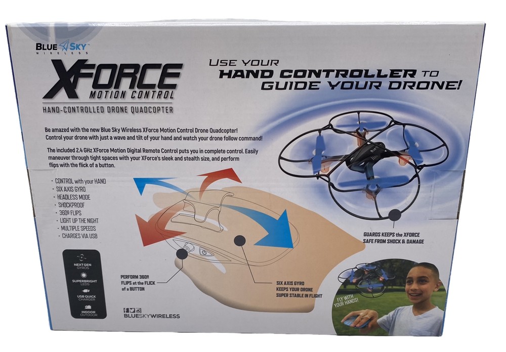 Skyline XForce Motion Control Hand-Controlled Drone Quadcopter