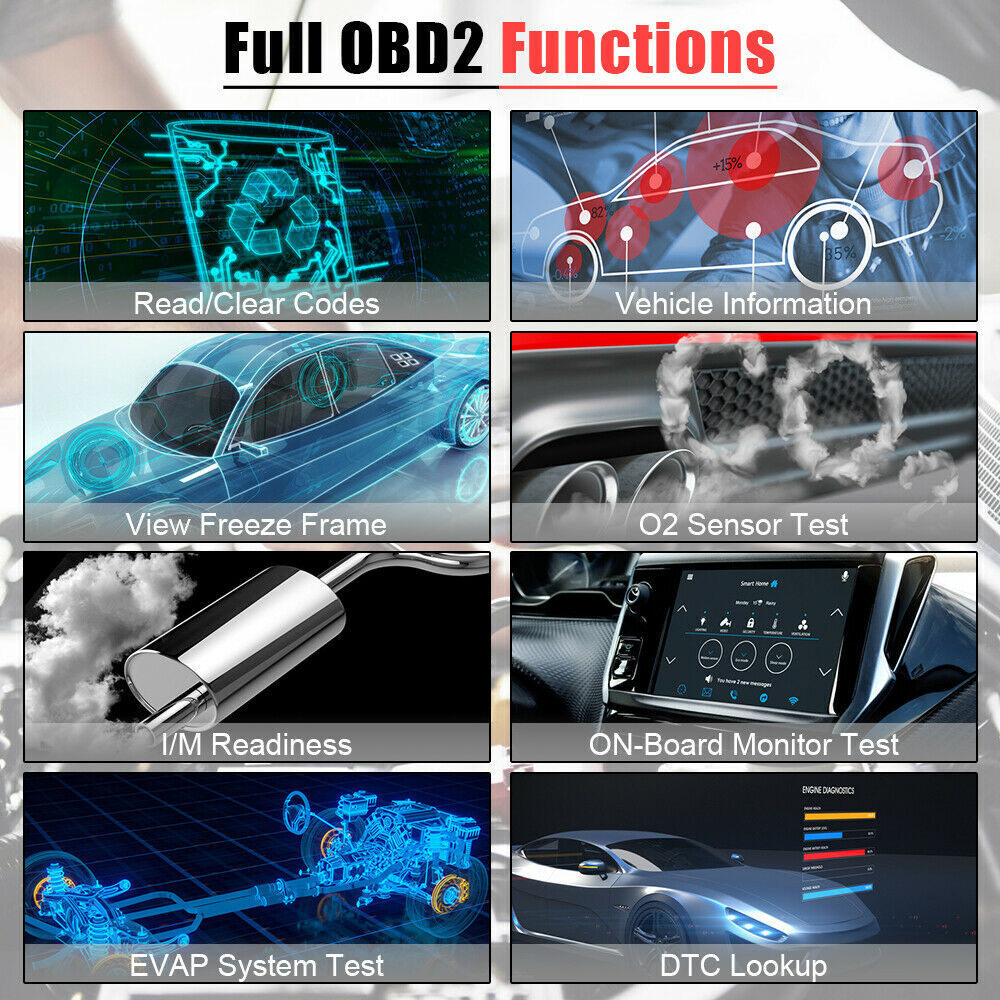 ANCEL VD500 OBD II Full System Check Engine Light EPB ABS SRS Diagnostic Scanner