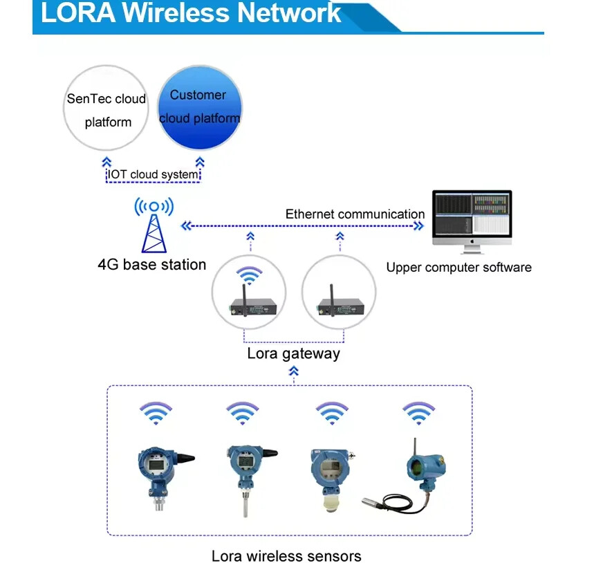 New LoRaWAN/NB-IoT Wireless Temperature Data Loggers Wireless Temperature Sensor