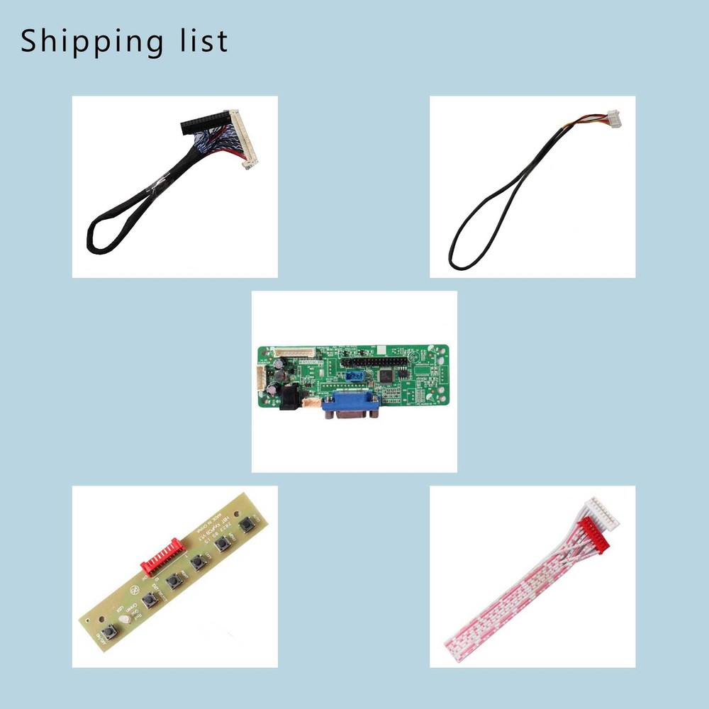 VGA LCD Controller Board For 18.5 inch G185HAN01.0 1920x1080 LCD Screen