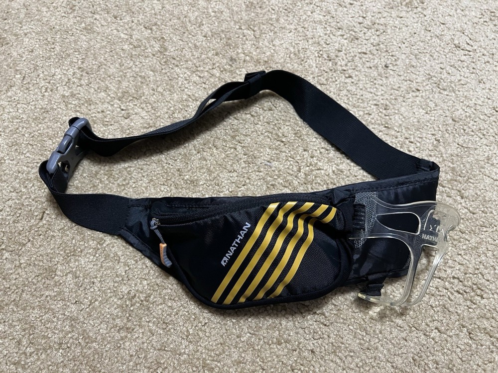 Nathan Swift Plus Hydration Running Belt Black Athletic Marathon