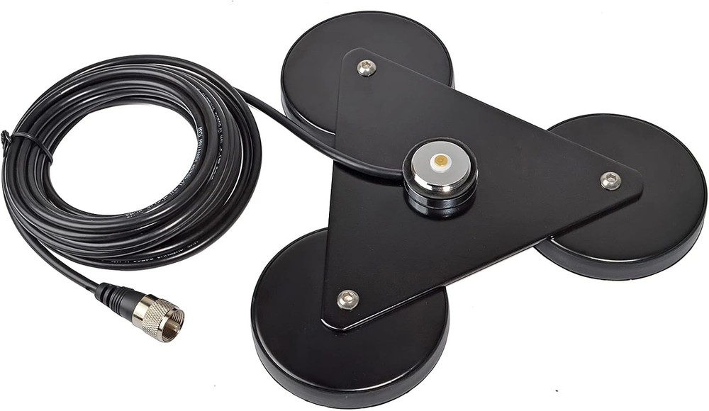 NMO Magnetic Antenna Mount Base Heavy Duty Bracket for Vehicles
