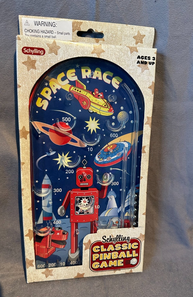 Schylling Classic Pinball Game -SPACE RACE 2010