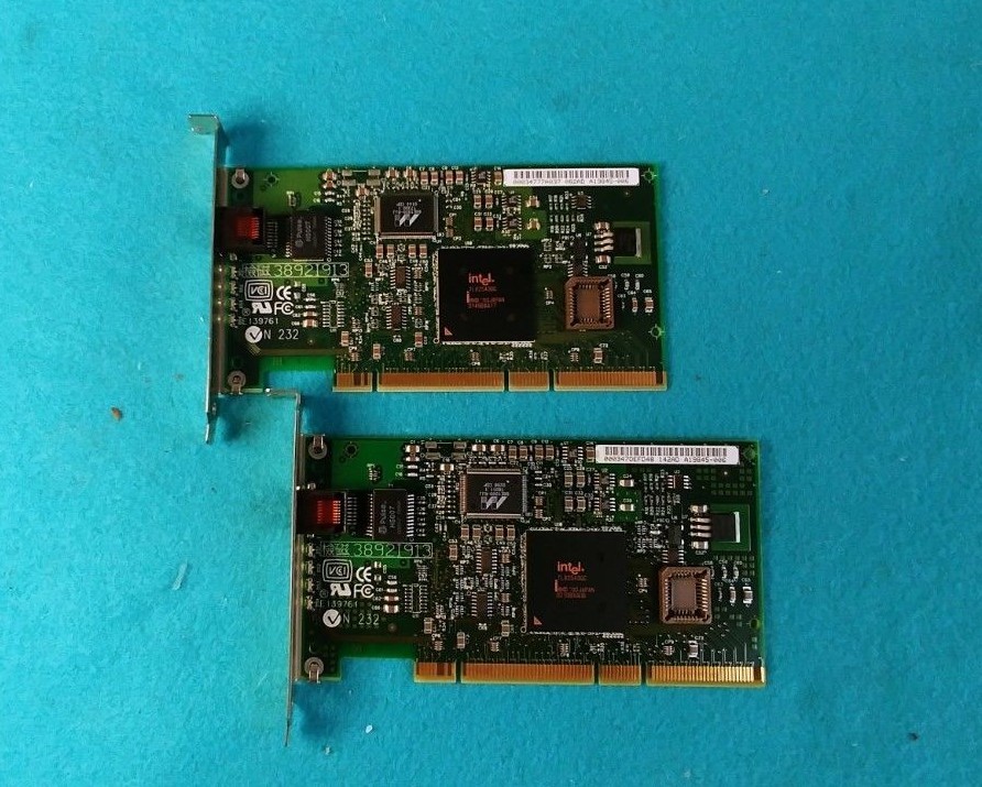 Lot of 2 Intel PRO 1000T Server Adapter