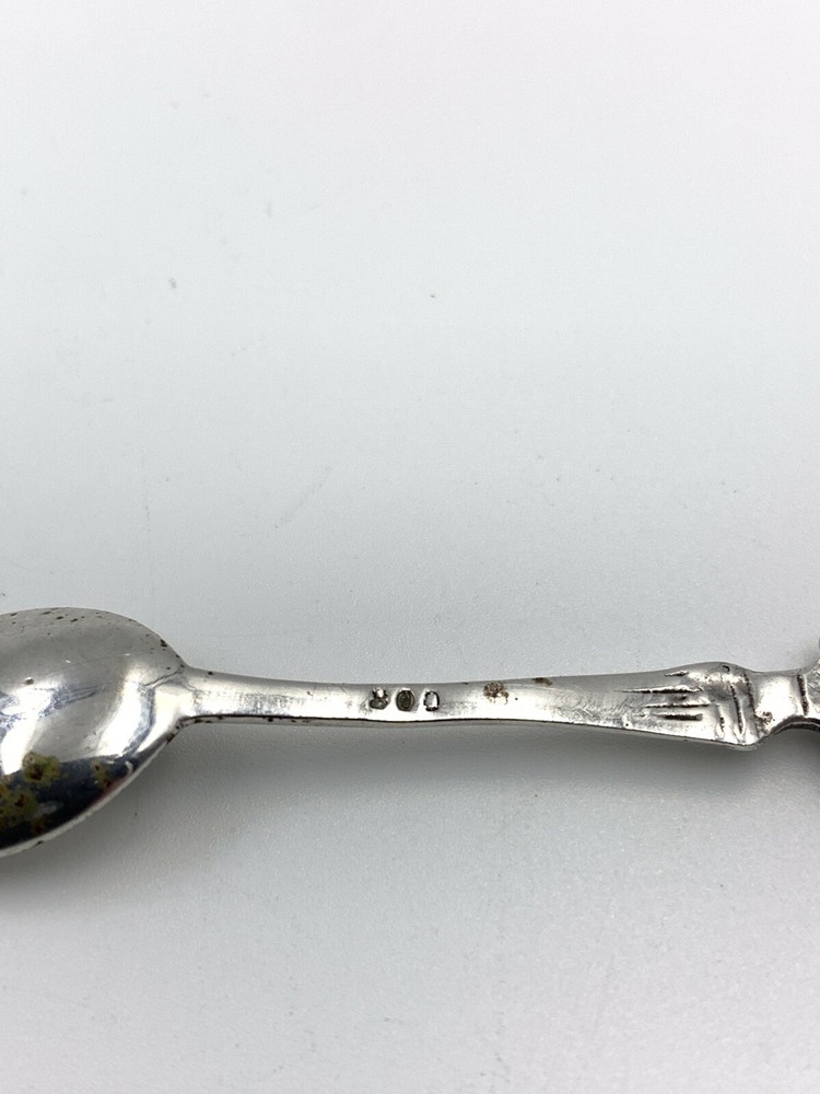 Antique .800 Salt Spoon Continental Silver