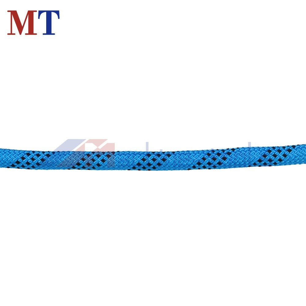 Strong Pulling Rope Braided Polyester Rope 3/8" × 100' 3520Lbs (Blue,Black)