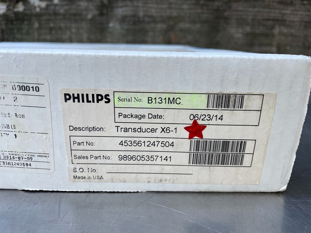 Philips X6-1 xMATRIX Array Ultrasound Transducer