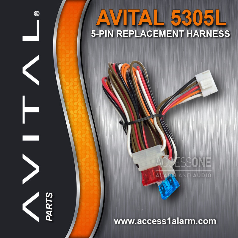 Avital 5-Pin Main Harness For The Avital 5305L Remote Start With Security System