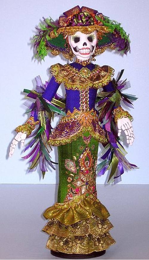 "La Catrina" Cloth Doll Pattern by Arley Berryhill