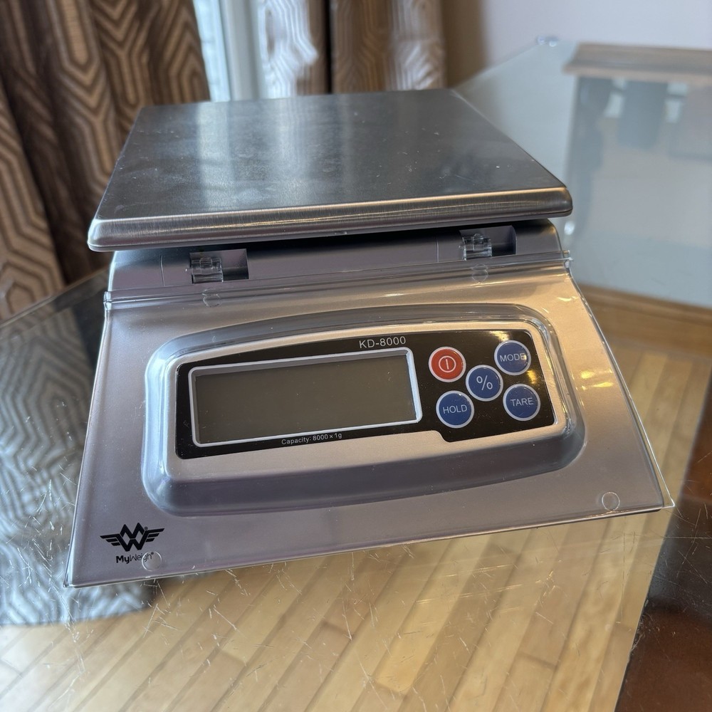 MyWeigh SCMKD8000 Baker's Math Kitchen Scale - Silver World No Plug
