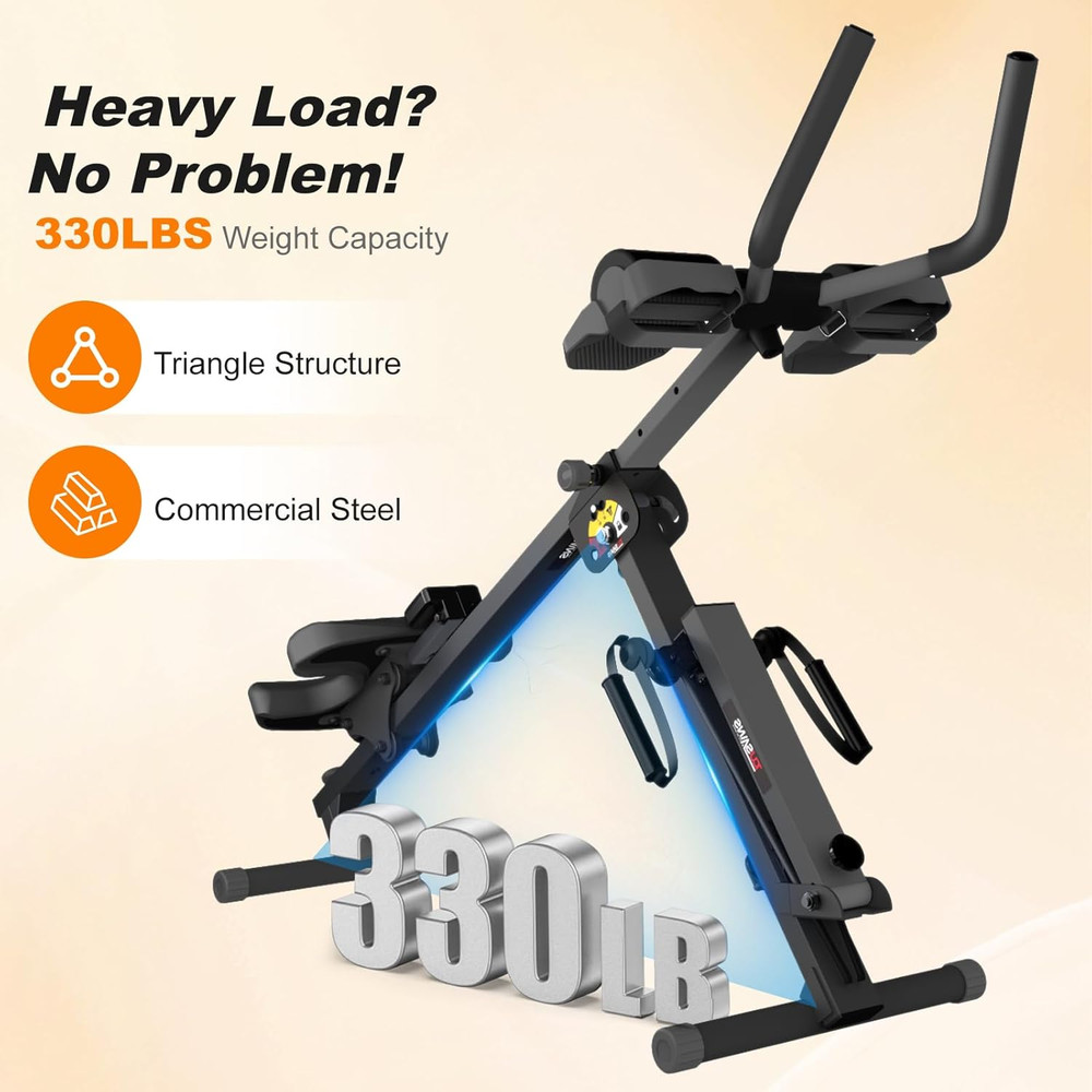 TOUSAINS 3 in 1 Ab Machine, Foldable Rowing Machine & Cable System, Core Trainer