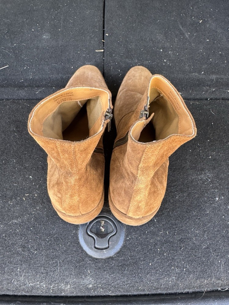 brown suede ankle boots men’s size 11