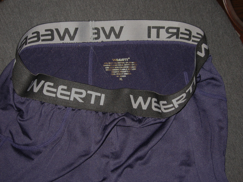 WEERTE BASE LAYER PANTS WOMENS SZ XL NAVY BLUE POLY/SPANDEX EUC