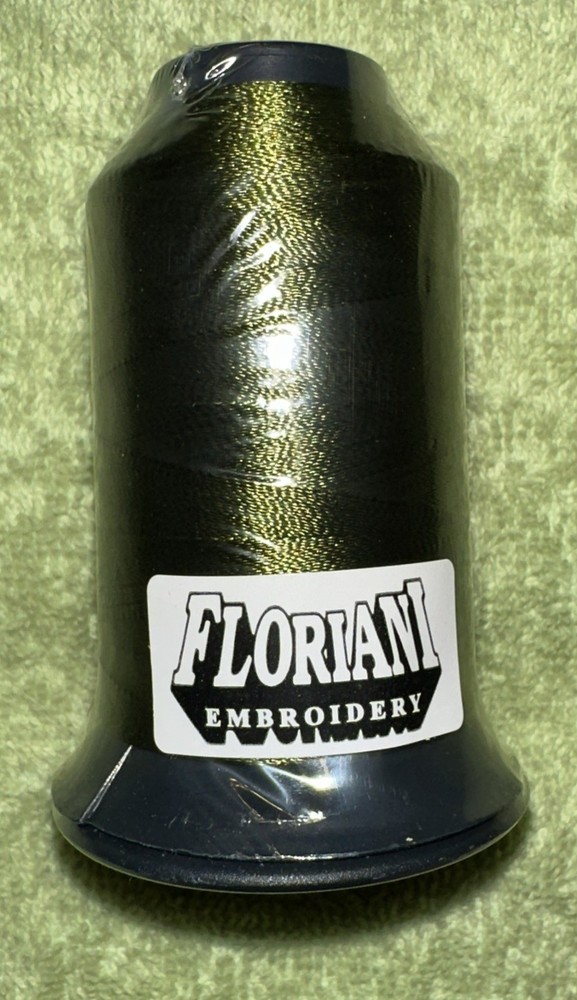 Floriani Embroidery Thread PF2013 Green Polyester 1,100 Yards NOS