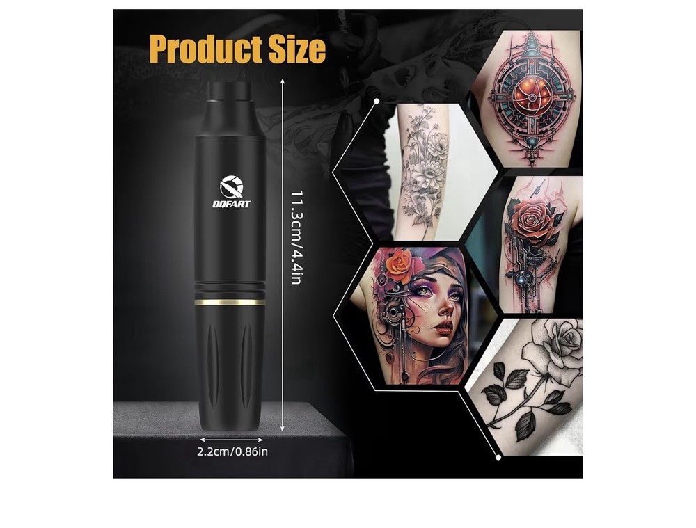 DQFART Complete Beginner Tattoo Machine Kit With Accessories, Suitable For DIy