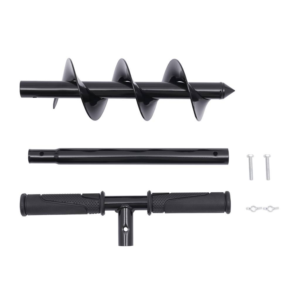 Hand Post Hole Digger Ground Digger Earth Auger Planter with Non-Slip Handle