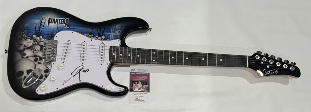 PHIL ANSELMO SIGNED SKULL ELECTRIC GUITAR PANTERA JSA COA