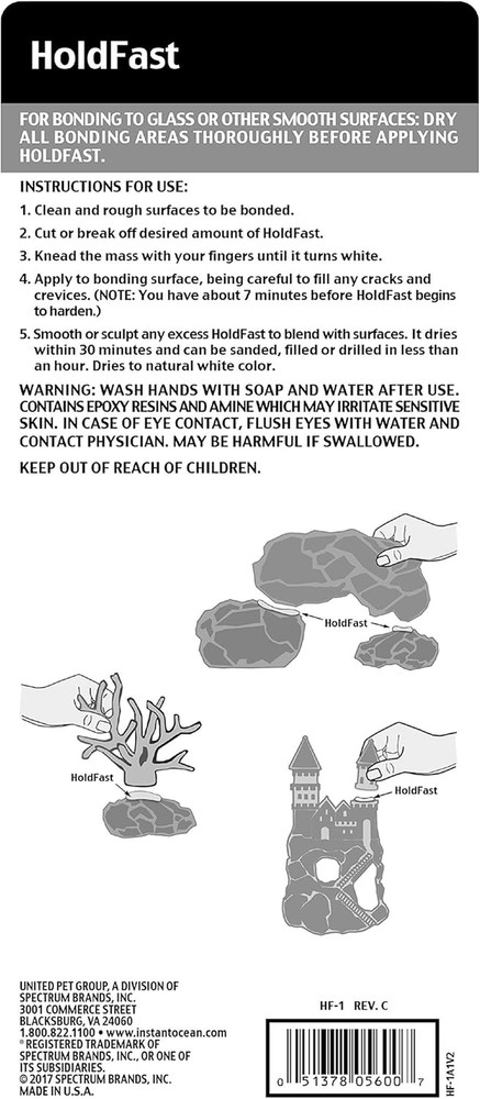 Holdfast Epoxy Stick, Fish Safe 4 Oz