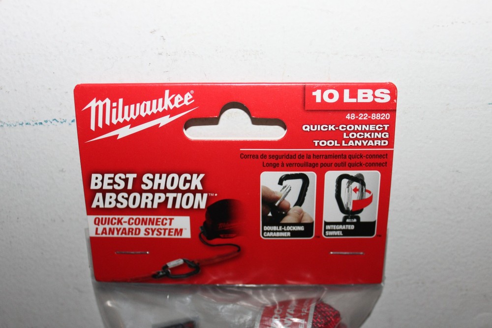 Milwaukee Tool 48-22-8820 10 Lb. Quick-Connect Locking Tool Lanyard