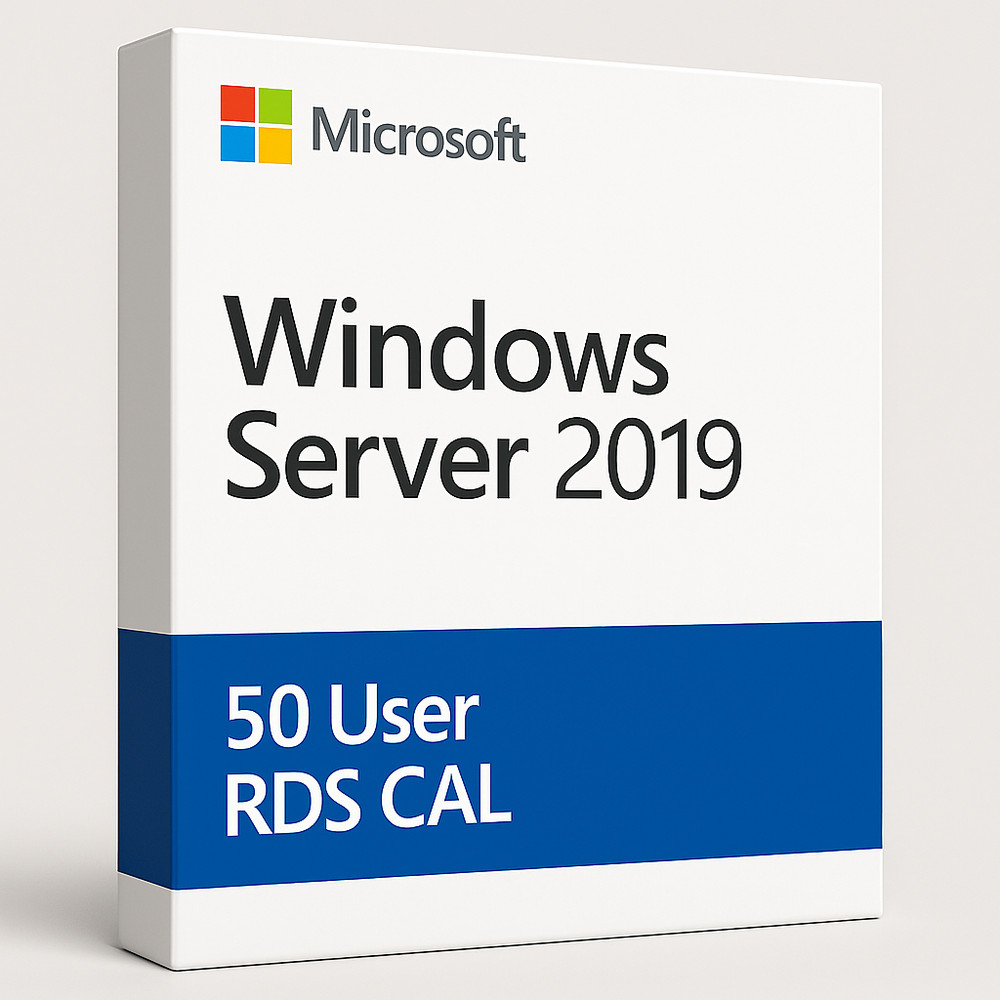 Windows Server 2019 Remote Desktop License - 50 Users RDS CALs