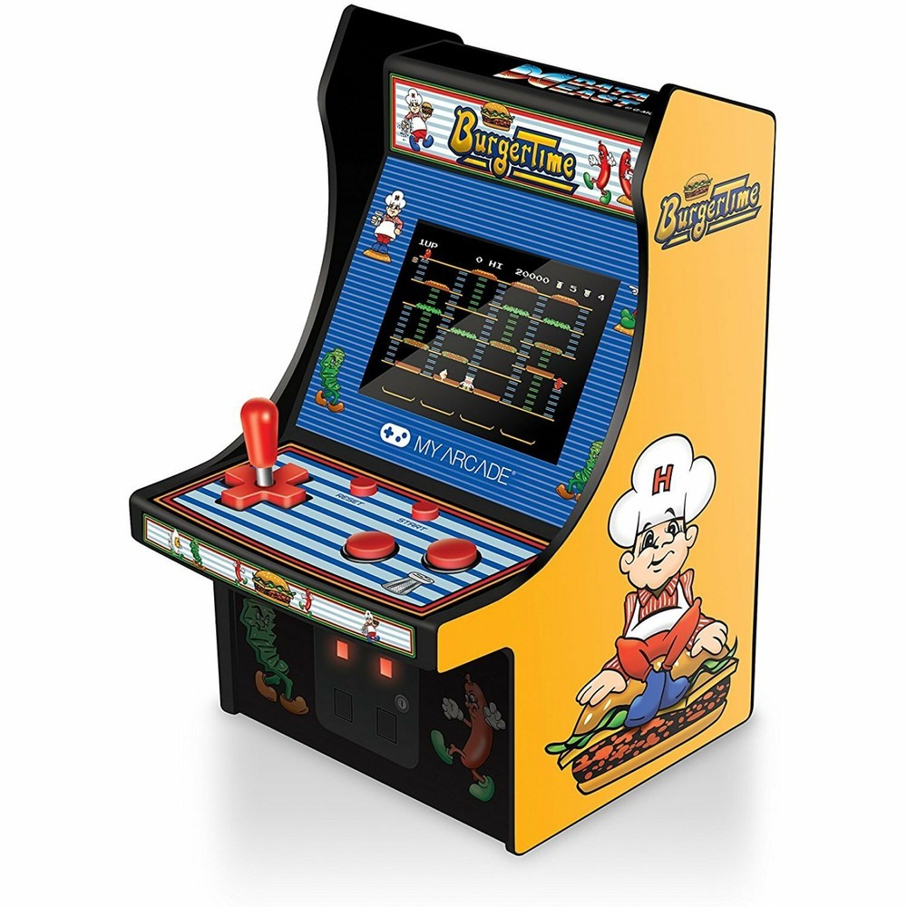Burger Time Real Mini Cabinet Original My Arcade Retrogaming Data Working!