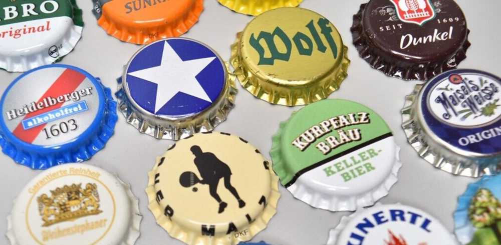 Beer Crown Caps Tops Collection 16x