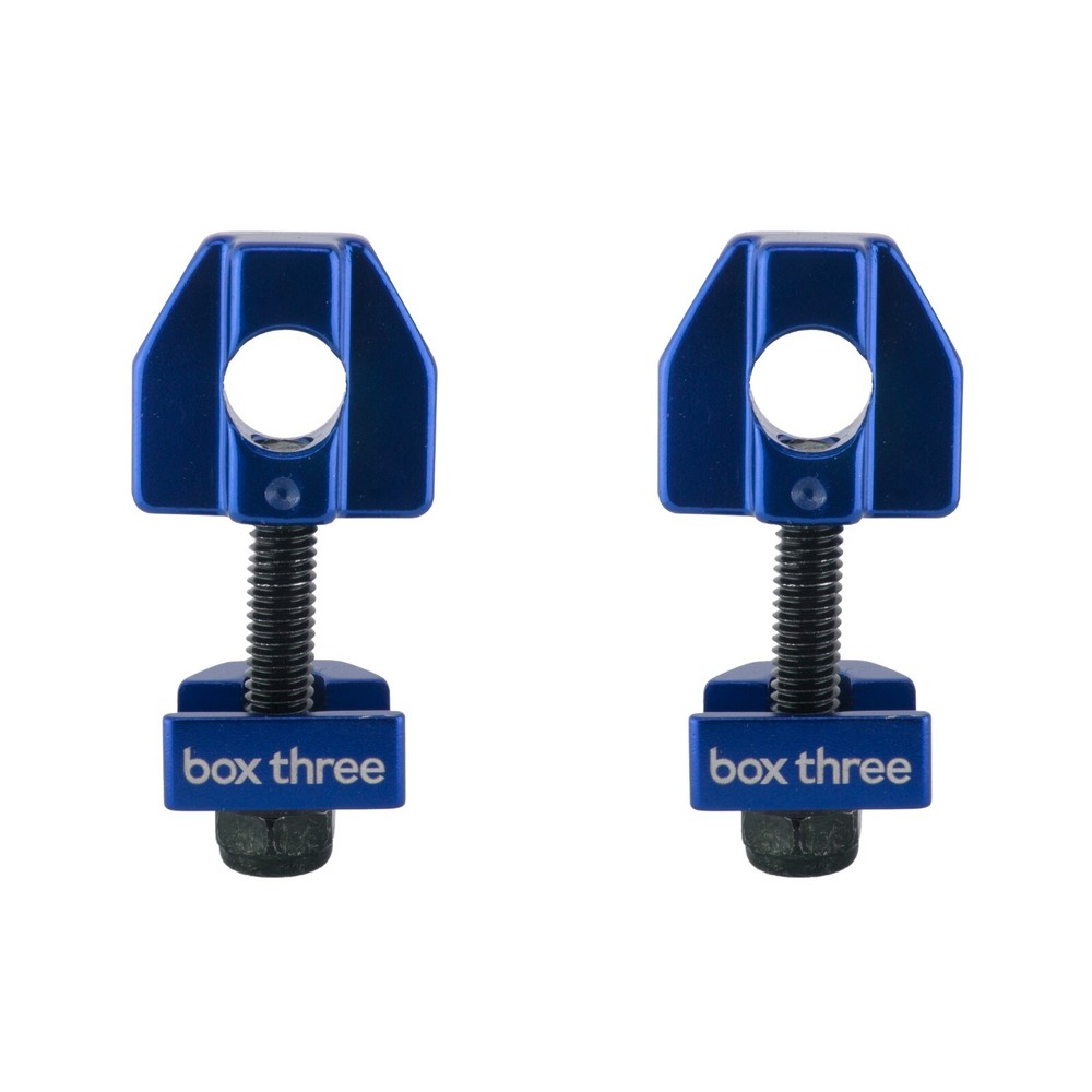 BOX THREE Chain Tensioners BMX PAIR BLUE