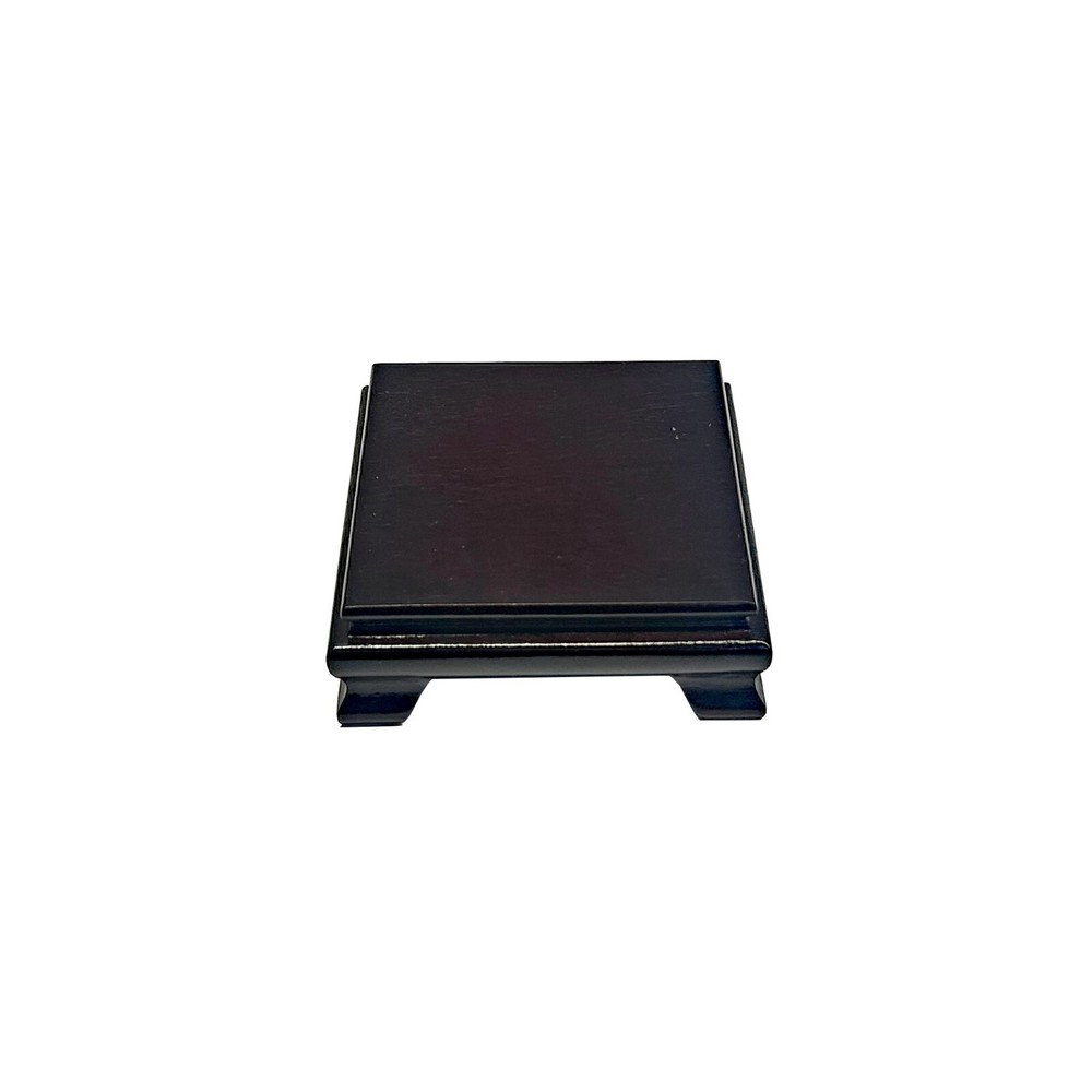 3" Dark Brown Wood Square Shape Display Stand Riser Easel ws4141B