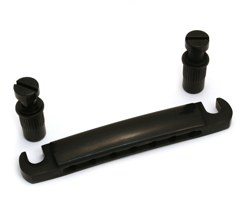 TP-ST7-B Black Stop Tailpiece & Studs for 7-String Guitar