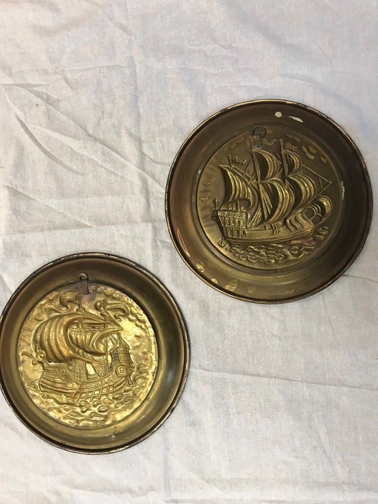 2 10" Nautical plate marked Made in England PPS