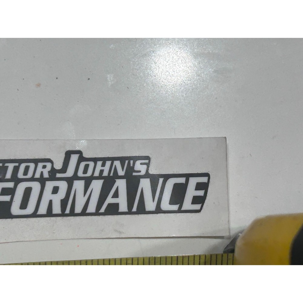 Doctor John's Performance White Rectangle Shape Sticker