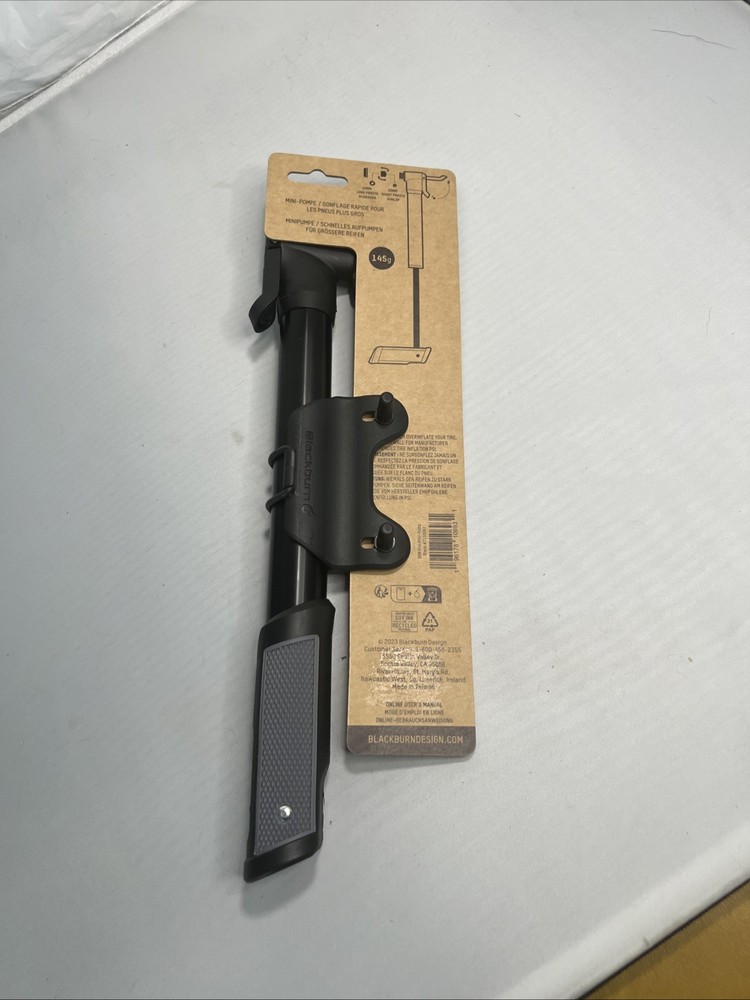 Blackburn Grid Mini Pump Presta & Schrader Valve Large Volume Folding T-Handle
