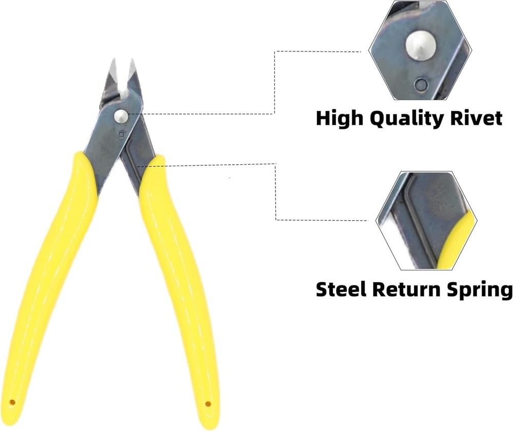 5 Inch Micro Wire Cutter - Precision Electronics & Jewelry Cutting Tool