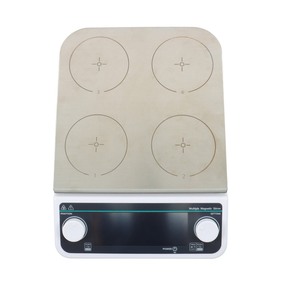 Multiple Magnetic Stirrer with Heating Function 4 Position Max Capacity 4*500ml