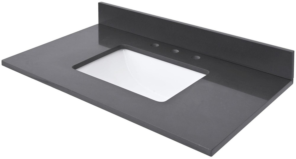 Avanity QUT37-RS 37" Quartz Vanity Top - White