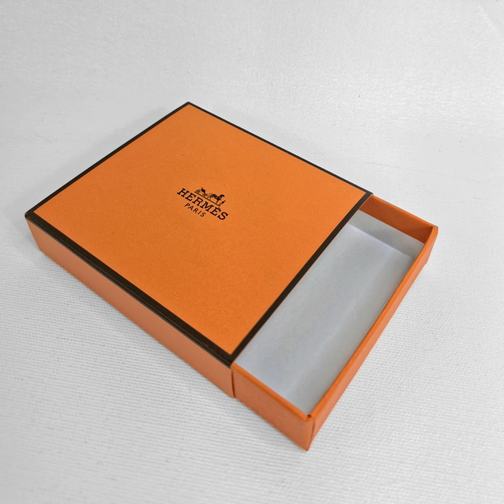 Hermès Small Box 3.25"x3.5"x0.8" Authentic Orange Matchbox Style Empty