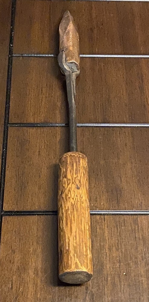 Antique Hand Forged Solid Copper Head 16” Soldering Iron - Wood Handle