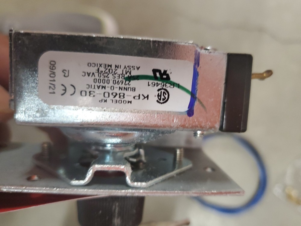 Bunn Coffee Maker Thermostat 04314.0007