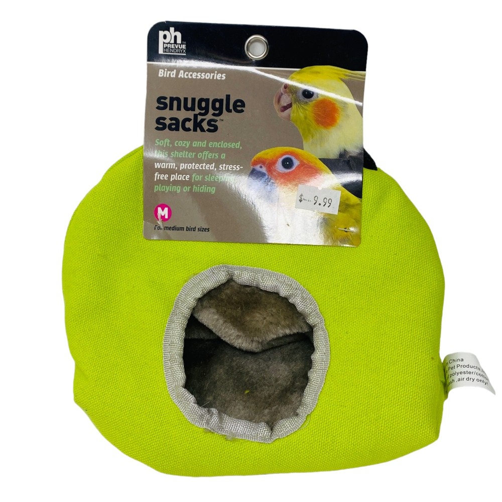 Prevue - Medium Snuggle Sack  for medium size birds Lime green