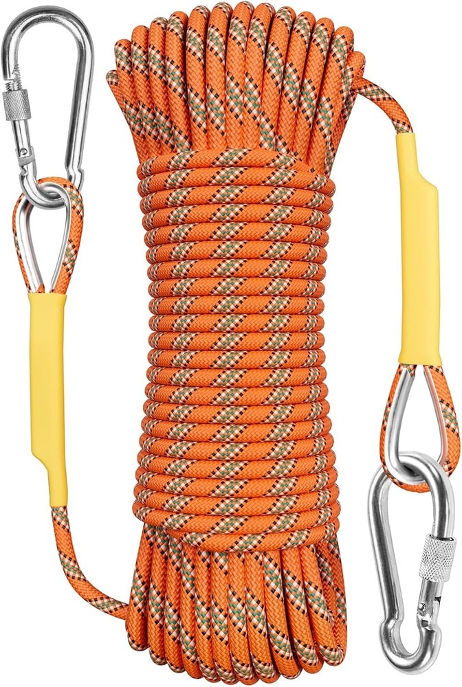 High-Performance Polyester Static Climbing Rope 32ft - 3300lbs Strength