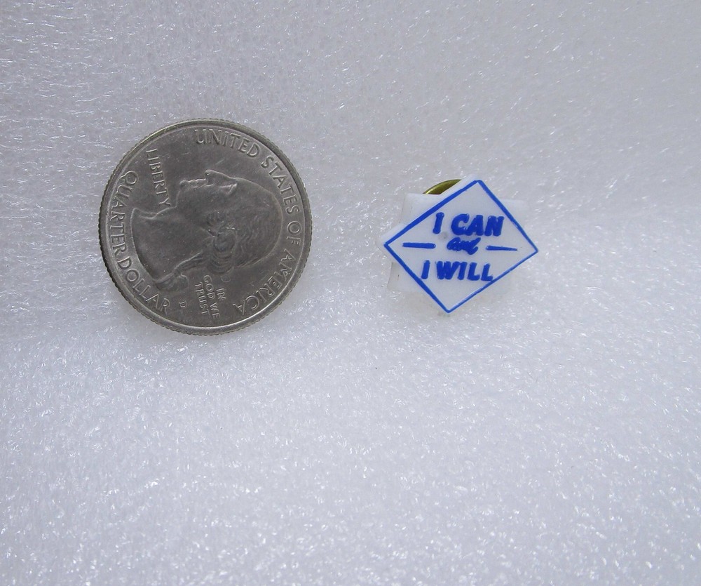 I Can And I Will Plastic Pin