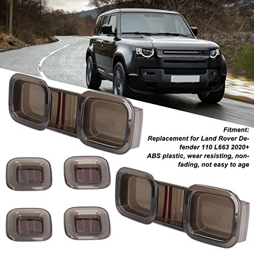 Tail Light Shade, Car Tail Light Cover Decorative ABS Replacement for Defender