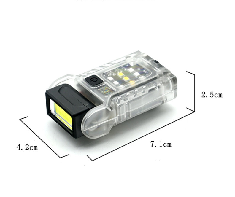 Portable Mini Pocket LED Flashlight Magnetic USB Rechargeable Torch Work Light