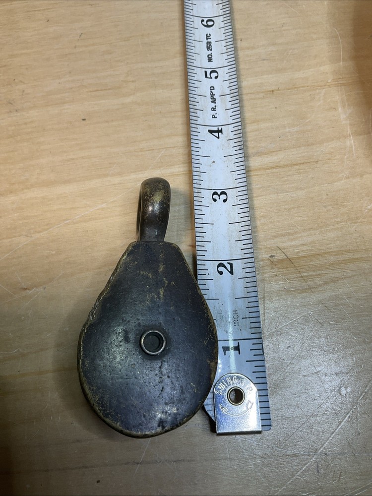 Antique Brass 3” Pulley