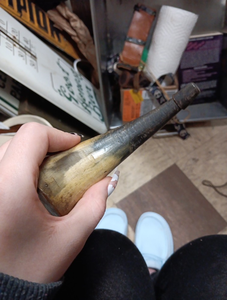 Miniature Antique Powder Horn