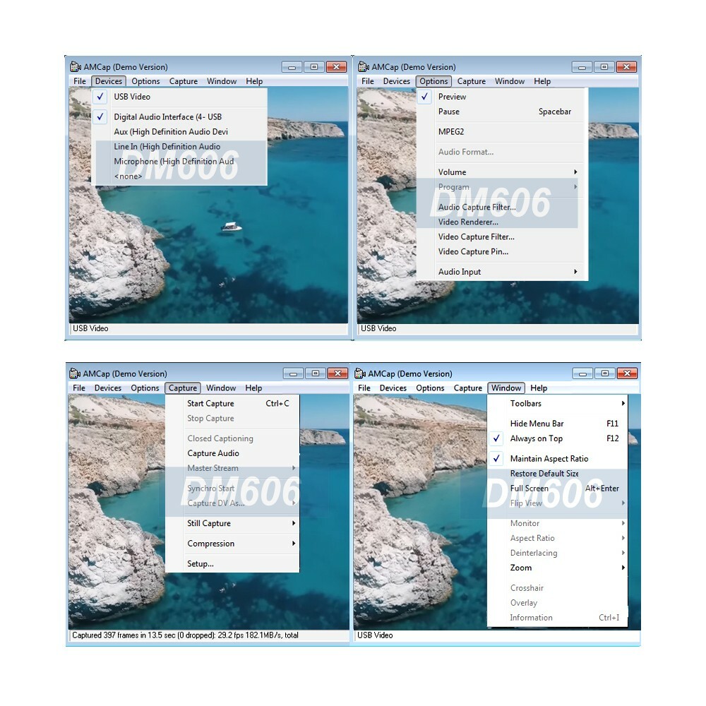 Premium 1080P USB 2.0 Video Frame Grabber Capture Dongle For Windows Mac Linux