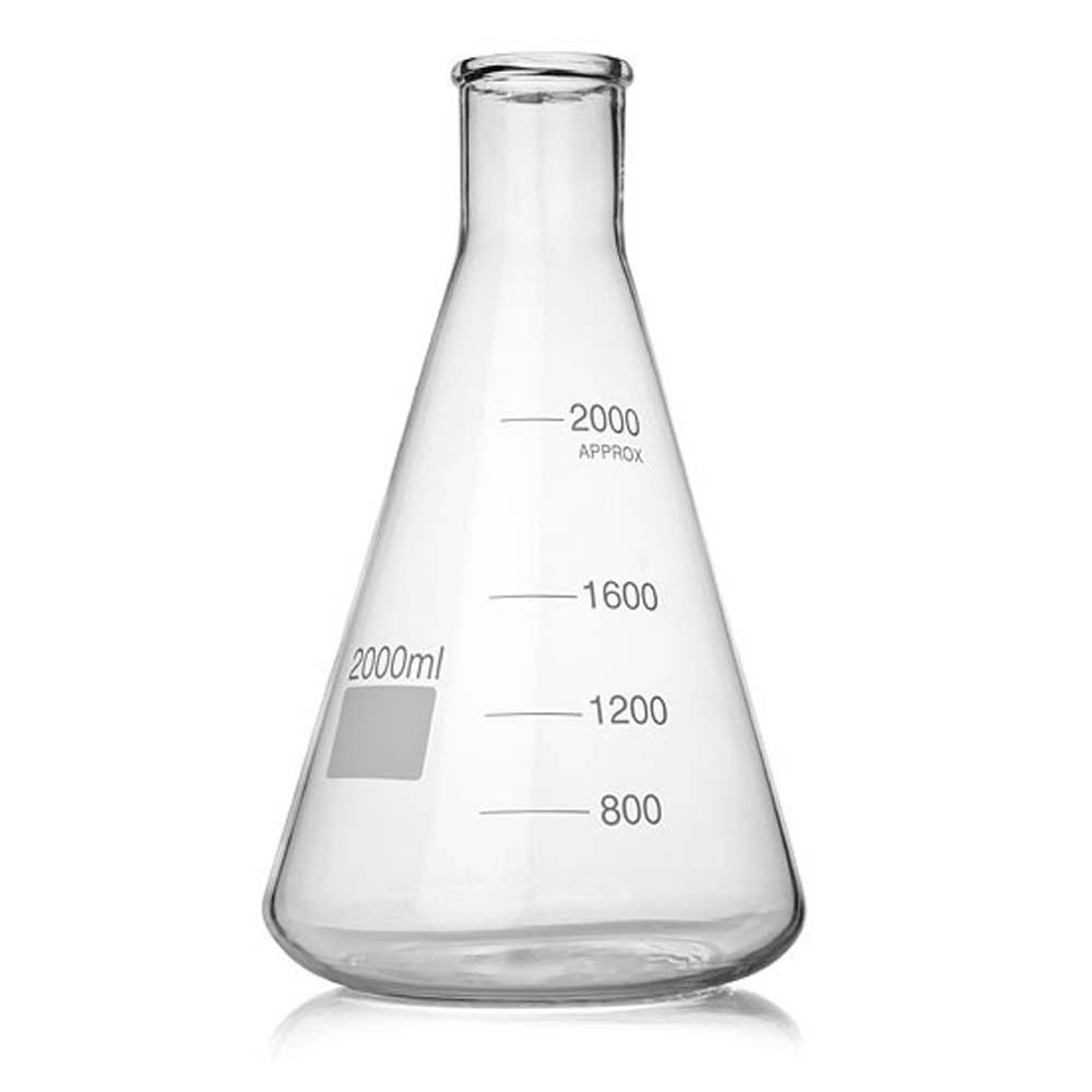 2000 ml Erlenmeyer Fermenter Flask