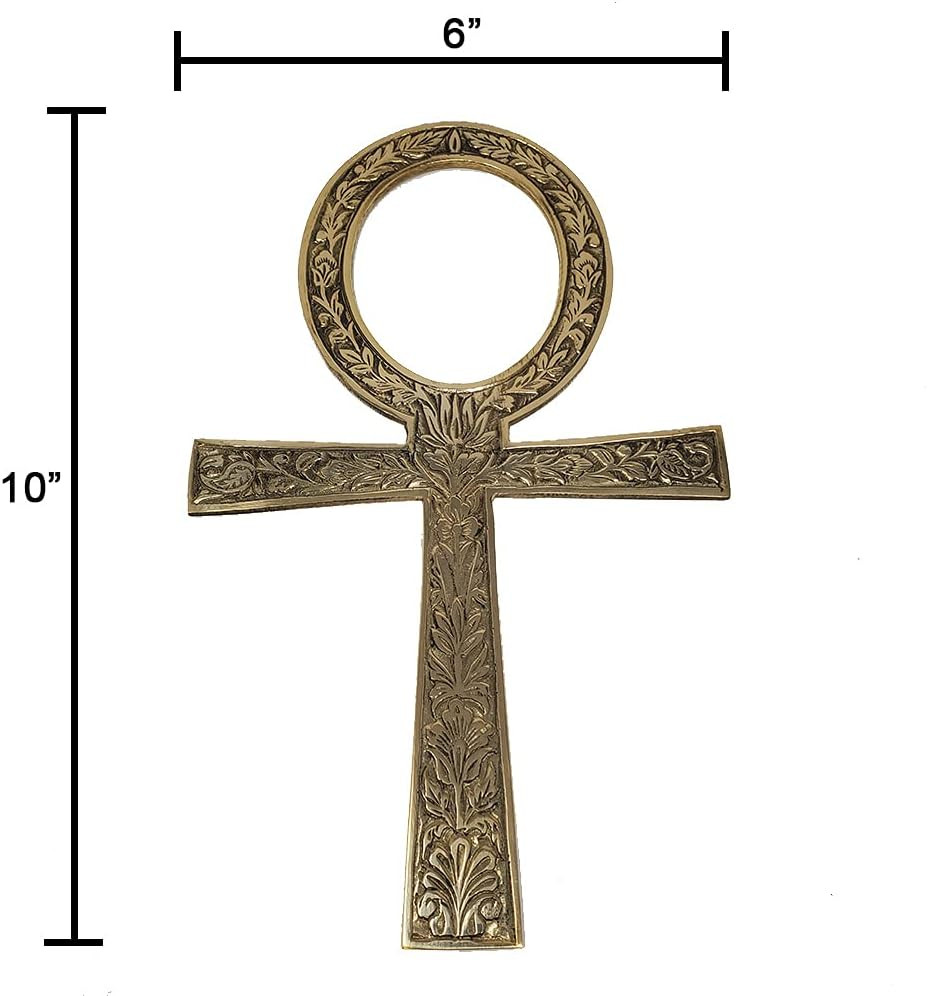 Solid Brass Ankh 9.75 Perfect for Your Altar Wall Décor Gift Giving