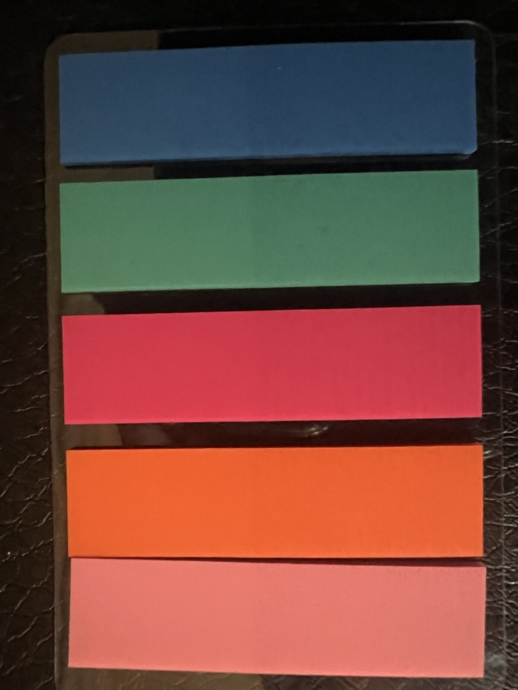 100 Pcs Sticky Annotation Mini Index notes Strip Labels Practical Bar Index