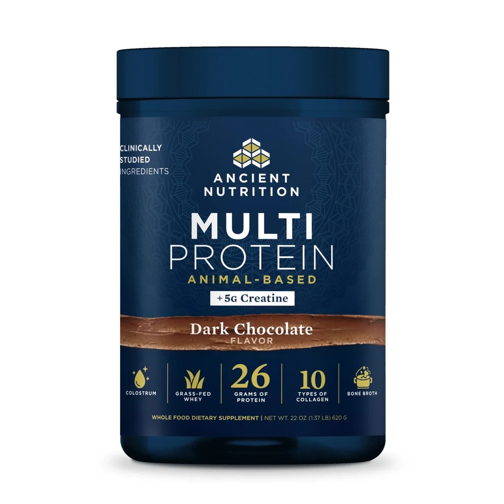 Ancient Nutrition Multi Protein Powder Animal Based + Creatine Dark Chocolate